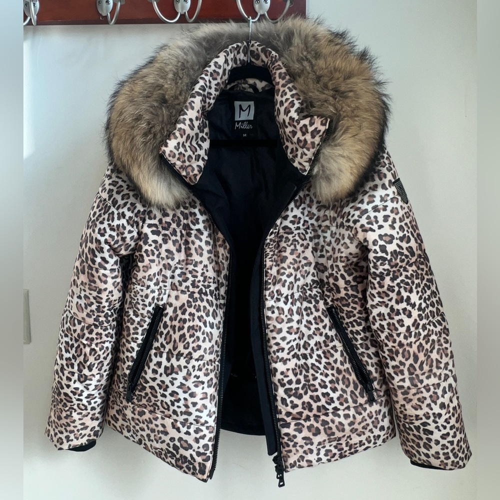 M. Miller leopard ski jacket